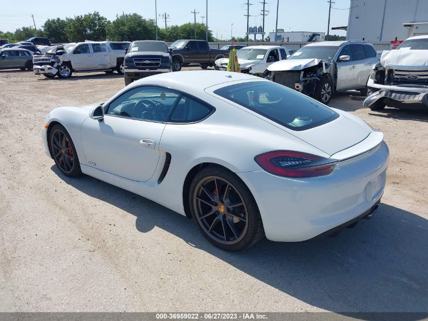 2016 PORSCHE CAYMAN S/GTS WP0AB2A82GK186265