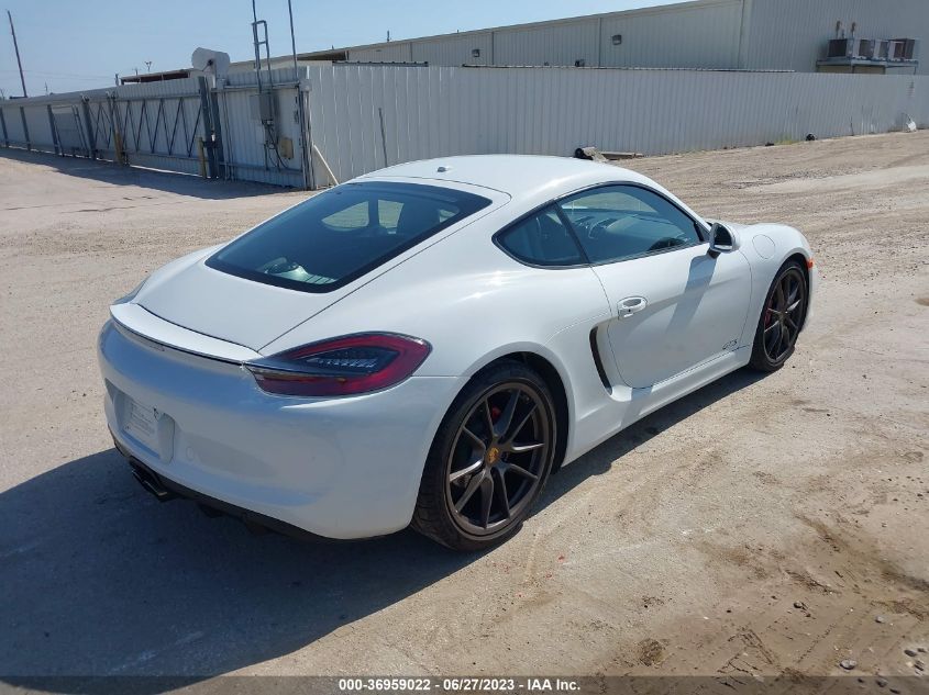 2016 PORSCHE CAYMAN S/GTS WP0AB2A82GK186265