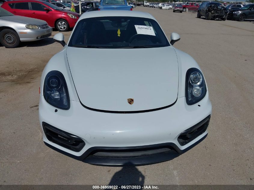 2016 PORSCHE CAYMAN S/GTS WP0AB2A82GK186265