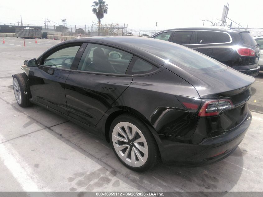 2022 TESLA MODEL 3 - 5YJ3E1EA1NF361106