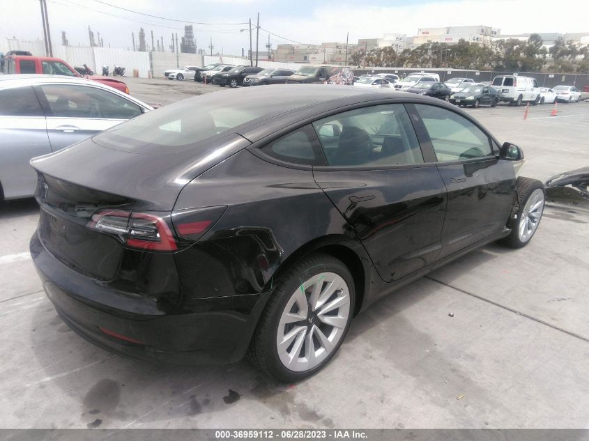 2022 TESLA MODEL 3 - 5YJ3E1EA1NF361106