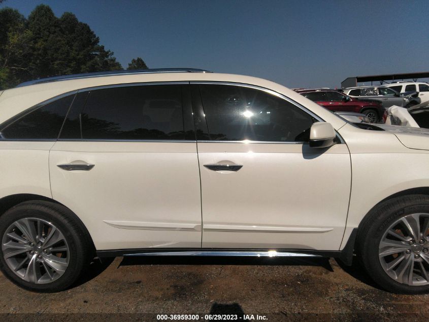 2017 ACURA MDX W/TECHNOLOGY PKG - 5FRYD3H59HB013334