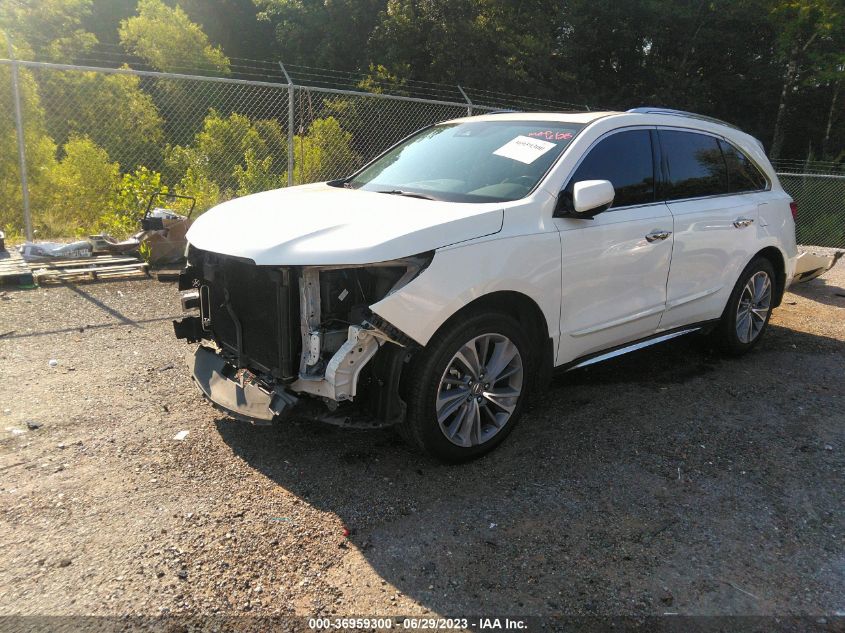 2017 ACURA MDX W/TECHNOLOGY PKG - 5FRYD3H59HB013334