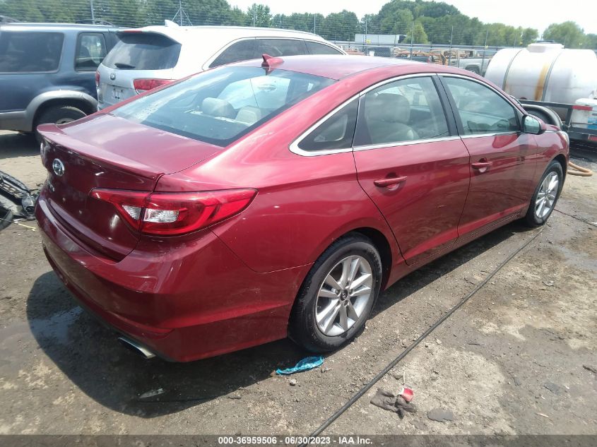 2016 HYUNDAI SONATA 2.4L SE - 5NPE24AF9GH276152