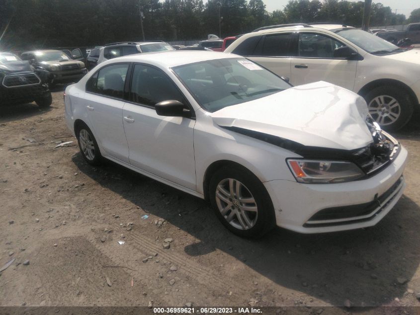 2015 VOLKSWAGEN JETTA SEDAN 2.0L S W/TECHNOLOGY - 3VW1K7AJ6FM354445