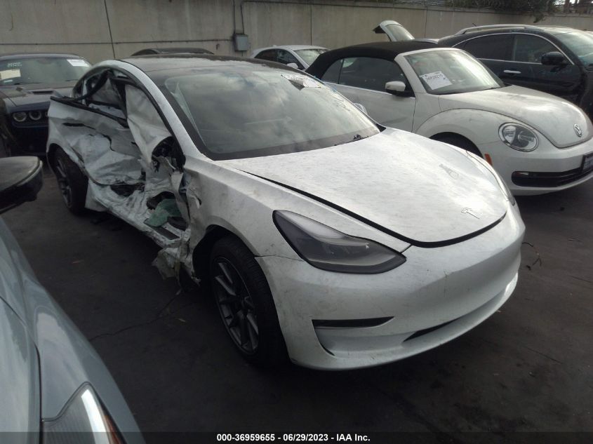 5YJ3E1EB6NF228964 TESLA MODEL 3 LONG RANGE 2022