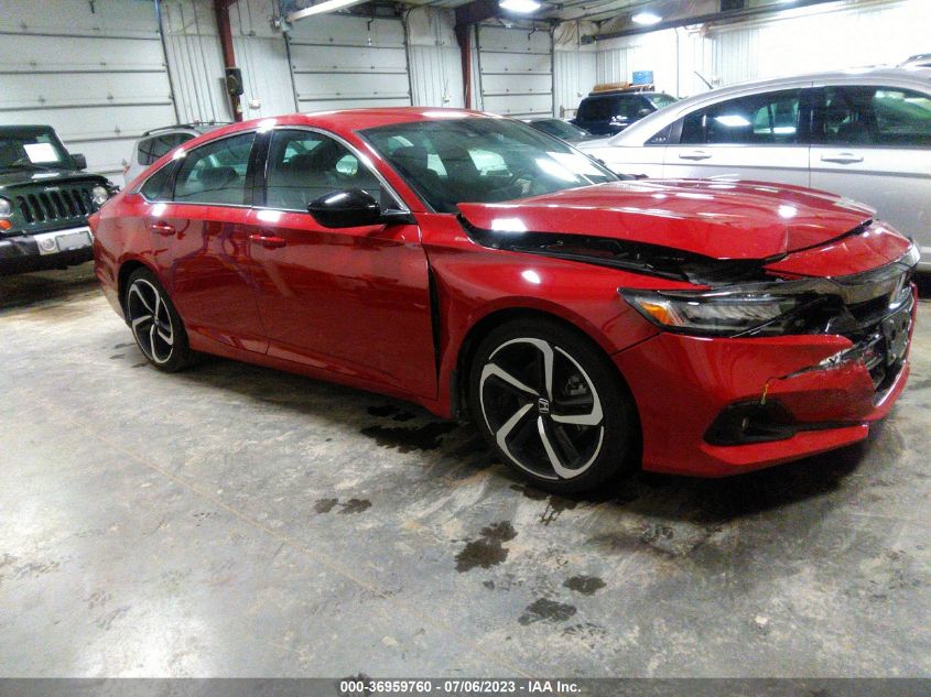 2021 HONDA ACCORD SEDAN SPORT - 1HGCV1F35MA098756