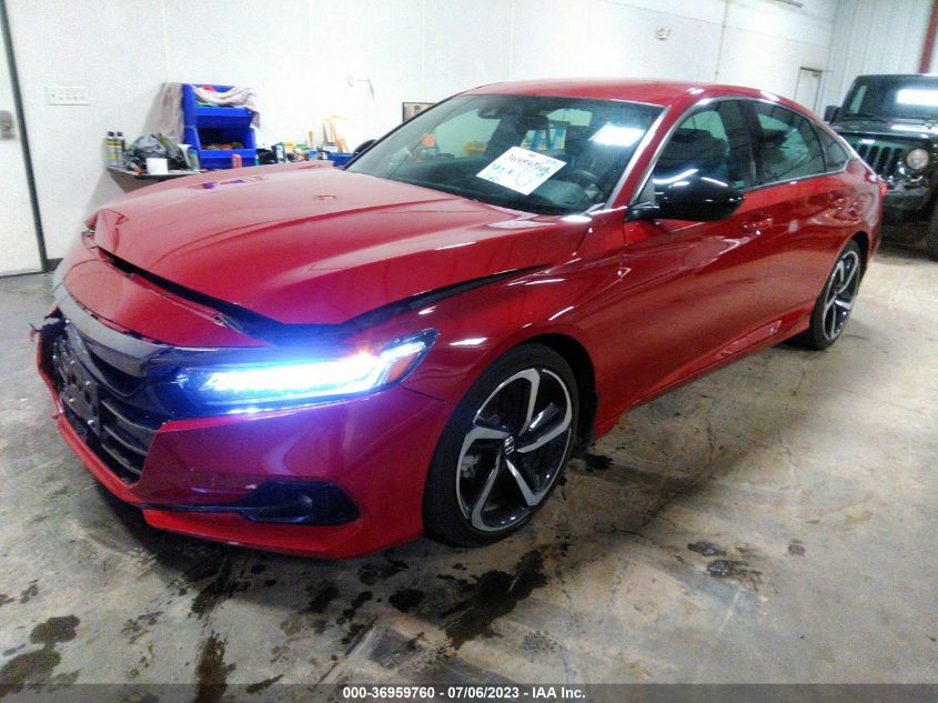 2021 HONDA ACCORD SEDAN SPORT - 1HGCV1F35MA098756