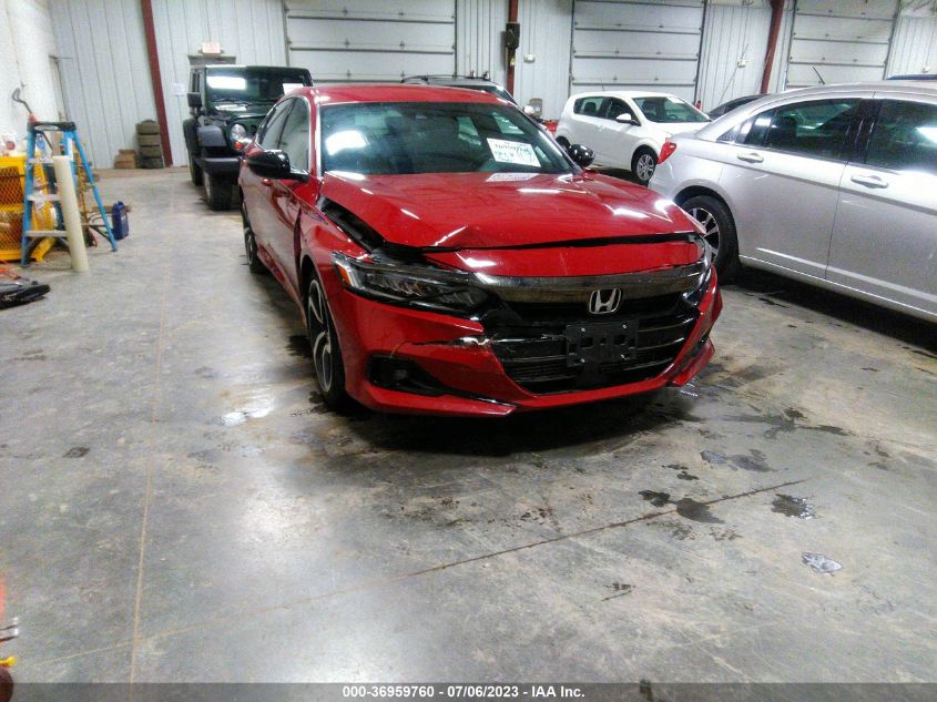 2021 HONDA ACCORD SEDAN SPORT - 1HGCV1F35MA098756