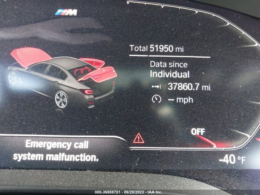 2022 BMW 5 SERIES M550I XDRIVE - WBA13BK00NCJ19755