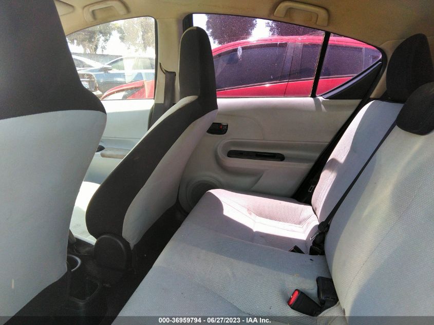 2013 TOYOTA PRIUS C ONE/TWO/THREE/FOUR - JTDKDTB38D1540427