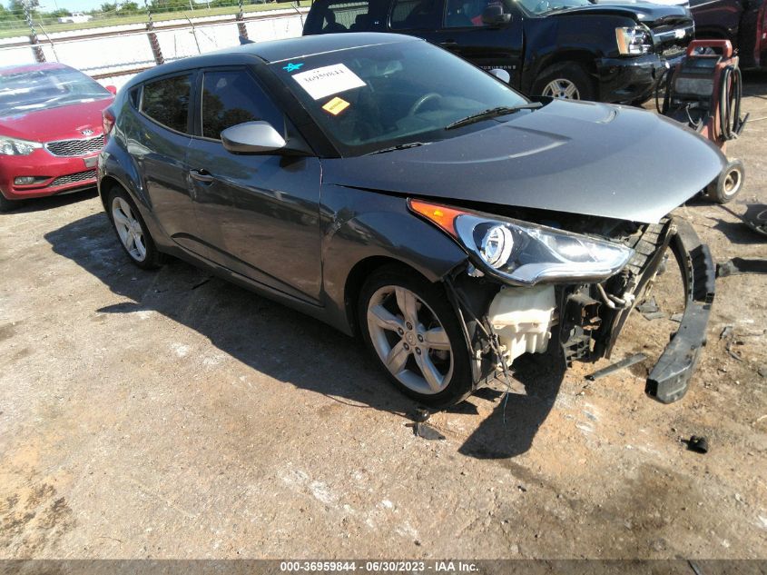 2013 HYUNDAI VELOSTER W/BLACK INT - KMHTC6AD1DU094280