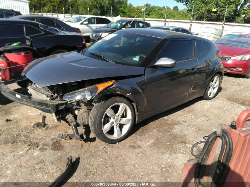 2013 HYUNDAI VELOSTER W/BLACK INT - KMHTC6AD1DU094280