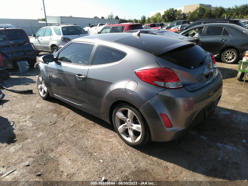 2013 HYUNDAI VELOSTER W/BLACK INT - KMHTC6AD1DU094280