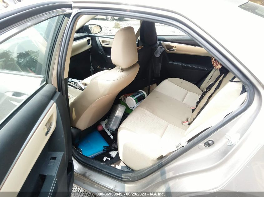 2015 TOYOTA COROLLA L/LE/S/S PLUS/LE PLUS - 2T1BURHE7FC357868