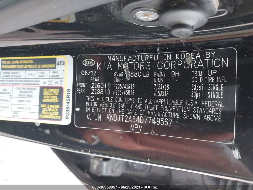 2013 KIA SOUL ! - KNDJT2A64D7749567
