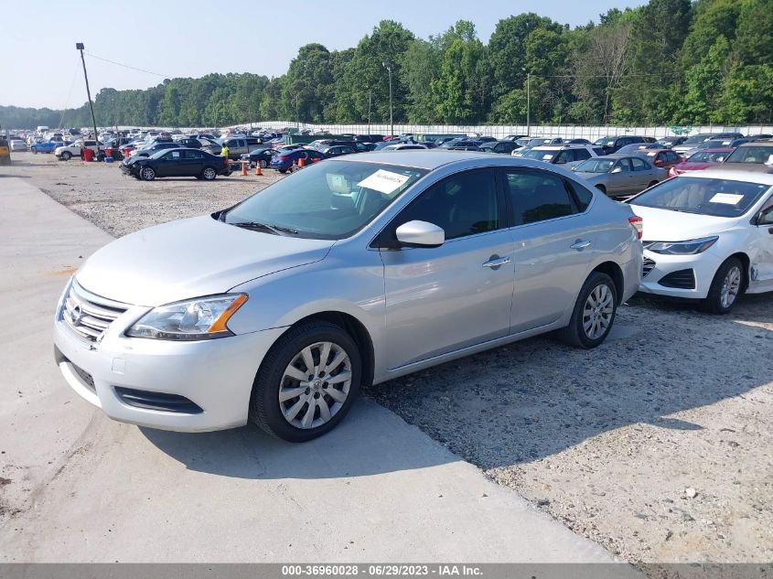 2015 NISSAN SENTRA SR/SL/S/SV/FE+ S - 3N1AB7AP0FY224079