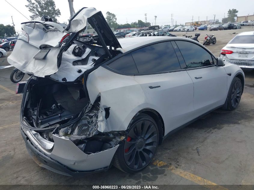 2022 TESLA MODEL Y PERFORMANCE - 7SAYGDEF8NF343329