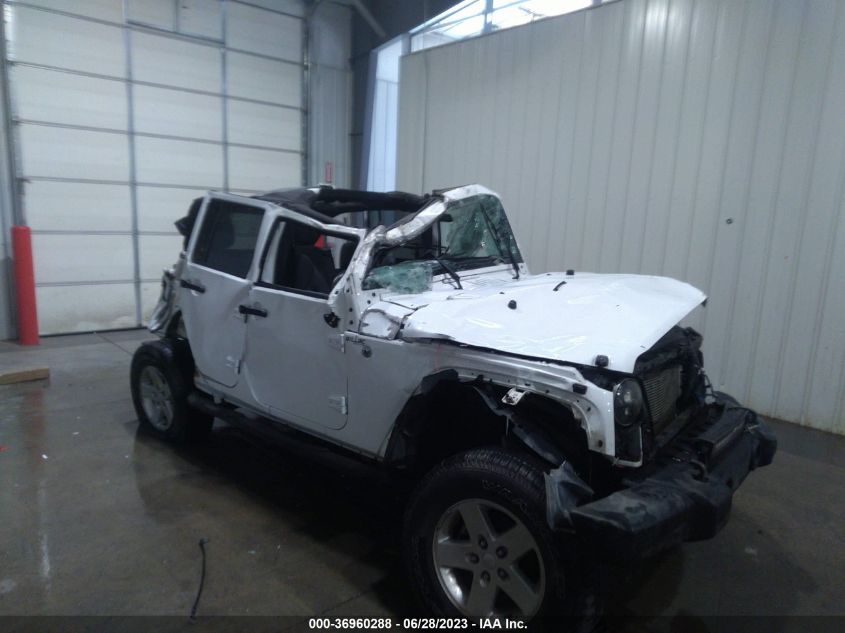 2014 JEEP WRANGLER UNLIMITED SPORT - 1C4BJWDG8EL313867