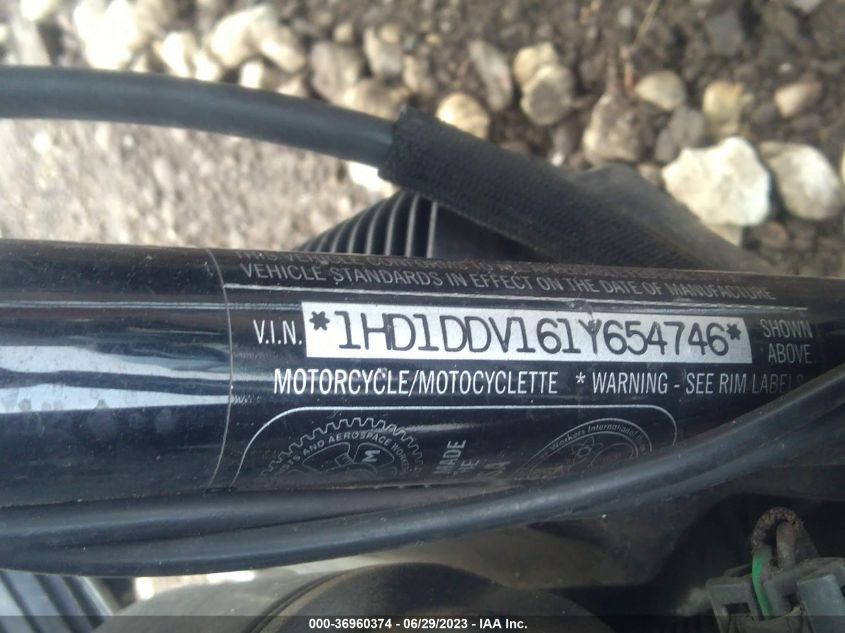 2001 HARLEY-DAVIDSON FLHT 1HD1DDV161Y654746