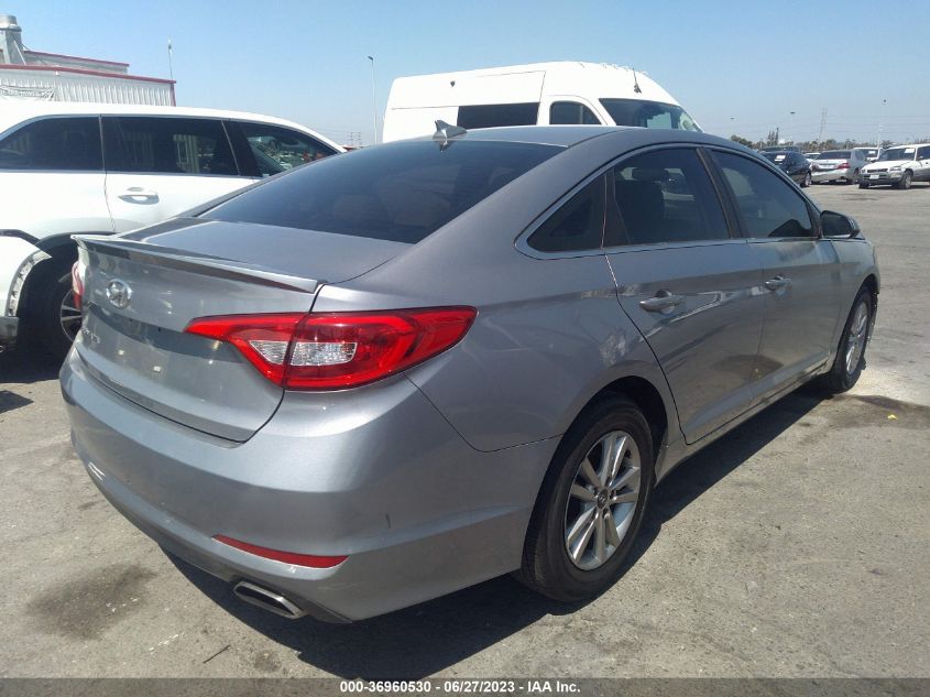 2015 HYUNDAI SONATA 2.4L SE - 5NPE24AF4FH155124