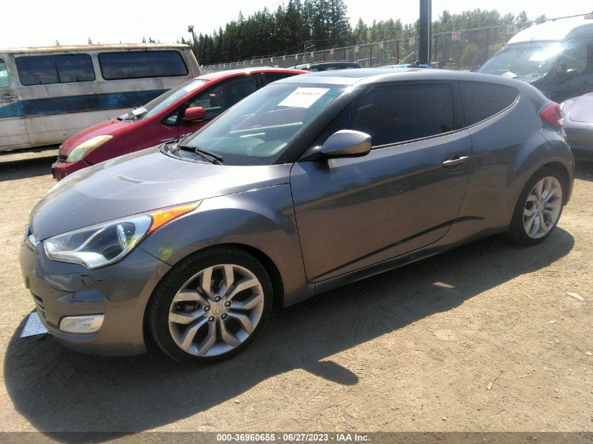 2013 HYUNDAI VELOSTER W/BLACK INT - KMHTC6AD2DU092005
