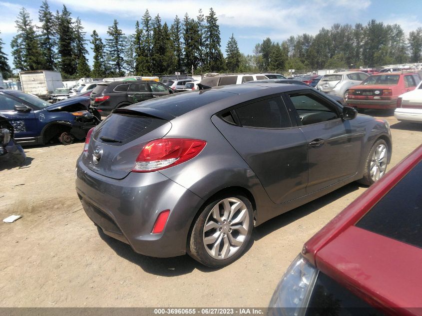 2013 HYUNDAI VELOSTER W/BLACK INT - KMHTC6AD2DU092005