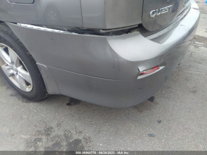 2014 NISSAN QUEST S/SV/SL/LE - JN8AE2KP0E9106886