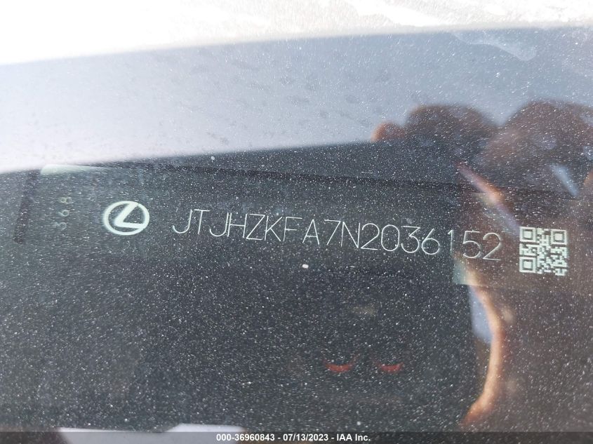 2022 LEXUS RX RX 350L - JTJHZKFA7N2036152