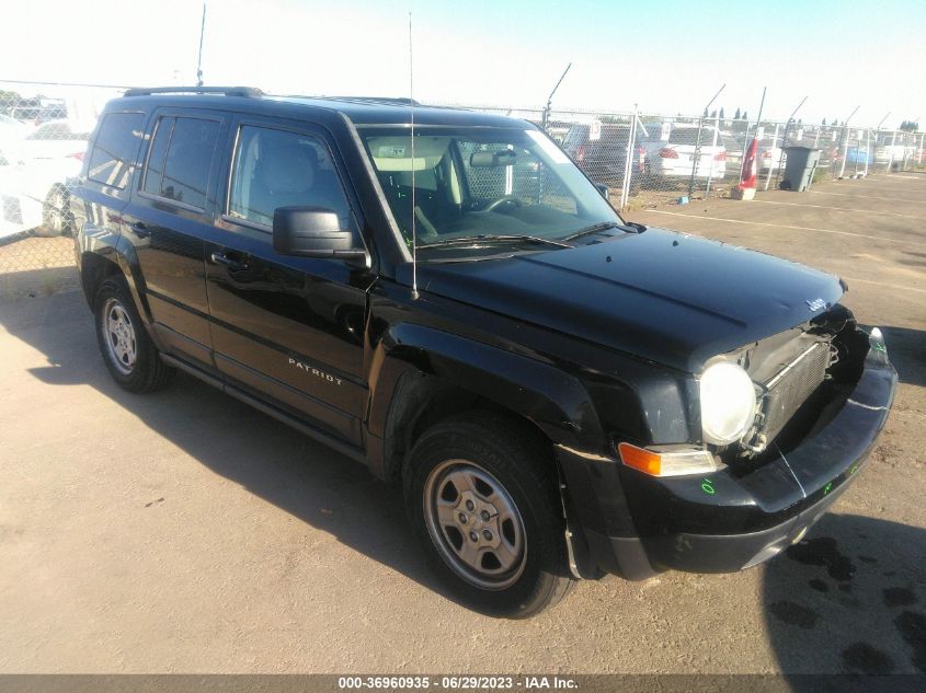 2014 JEEP PATRIOT SPORT - 1C4NJRBB3ED554817