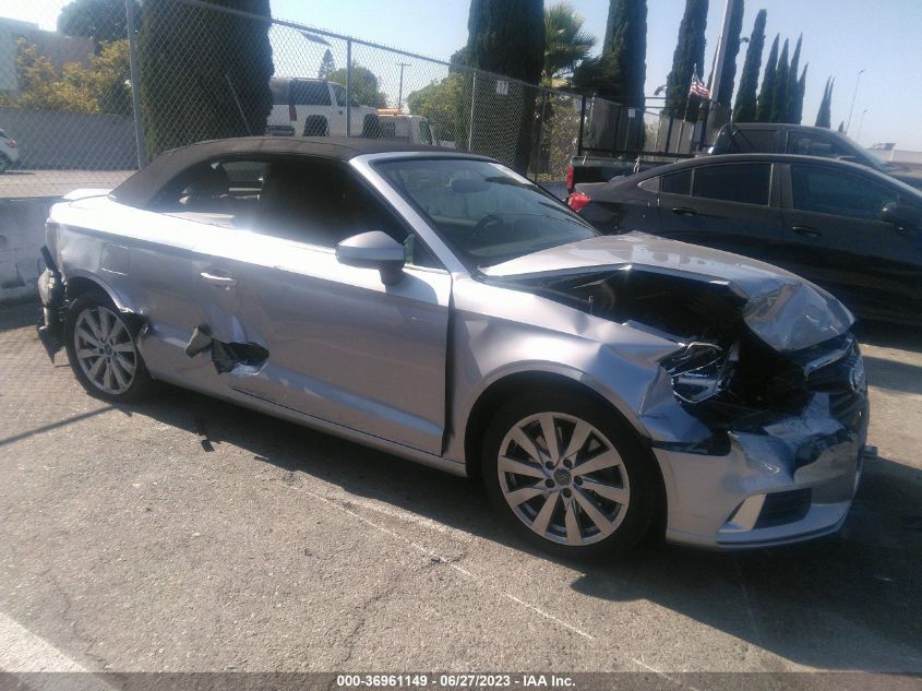 2017 AUDI A3 CABRIOLET PREMIUM - WAU6ULFFXH1078221