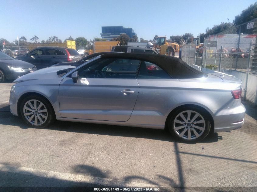 2017 AUDI A3 CABRIOLET PREMIUM - WAU6ULFFXH1078221