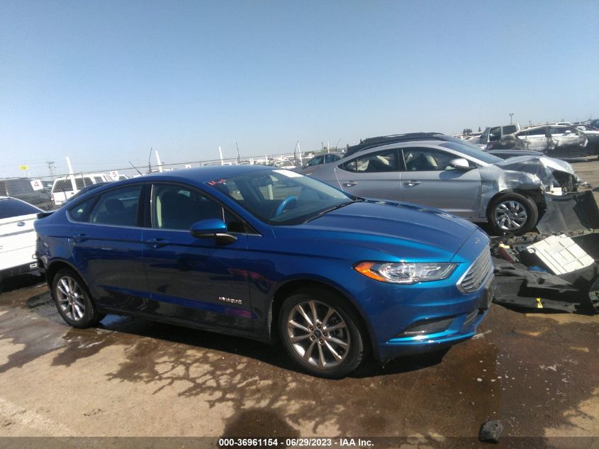 2017 FORD FUSION HYBRID SE - 3FA6P0LUXHR323509