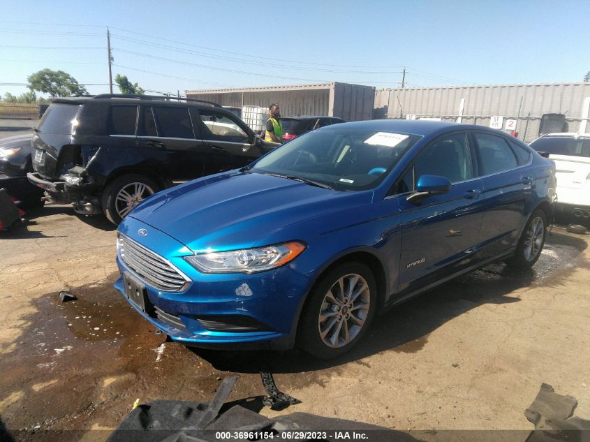 2017 FORD FUSION HYBRID SE - 3FA6P0LUXHR323509