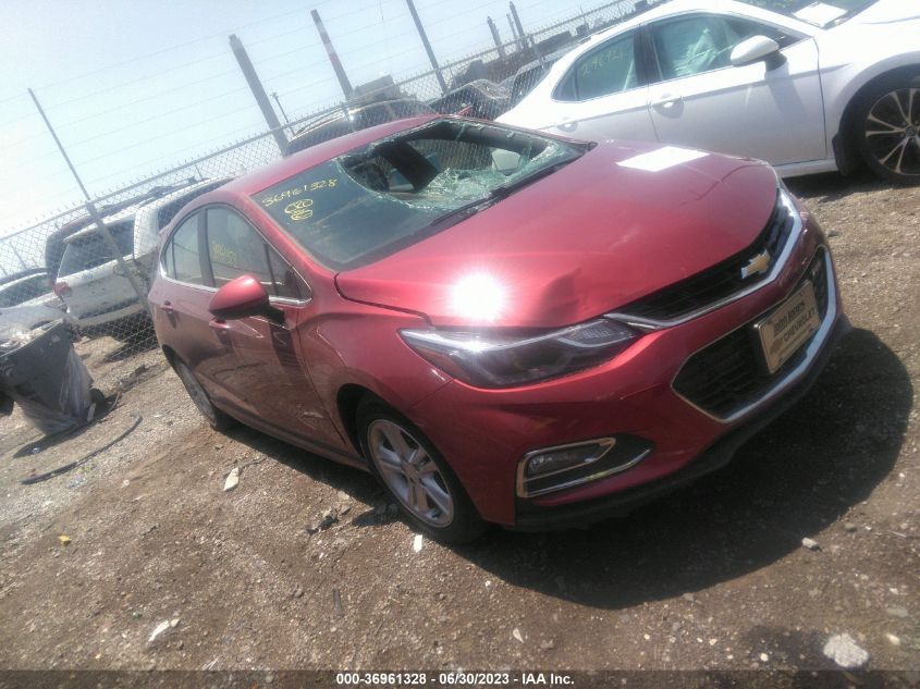 2017 CHEVROLET CRUZE LT - 3G1BE6SM2HS532117