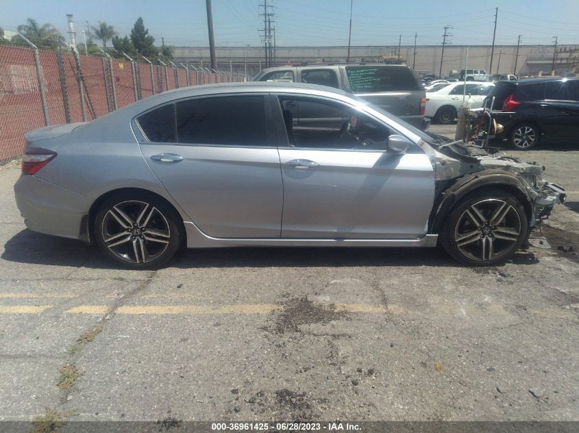 2017 HONDA ACCORD SEDAN SPORT - 1HGCR2F50HA124438