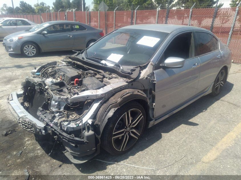 2017 HONDA ACCORD SEDAN SPORT - 1HGCR2F50HA124438