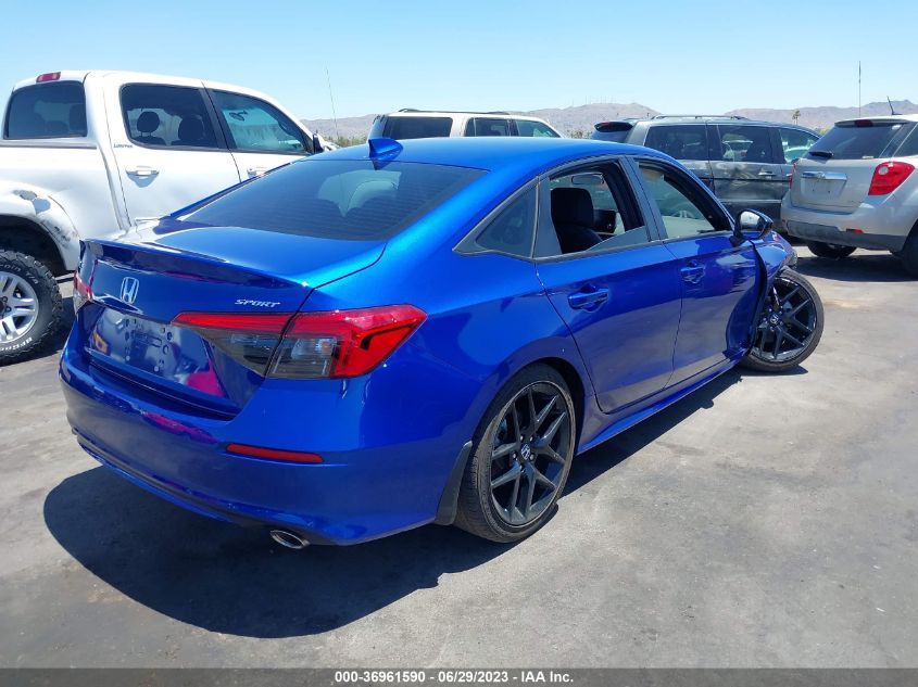 2022 HONDA CIVIC SEDAN SPORT - 2HGFE2F57NH598036