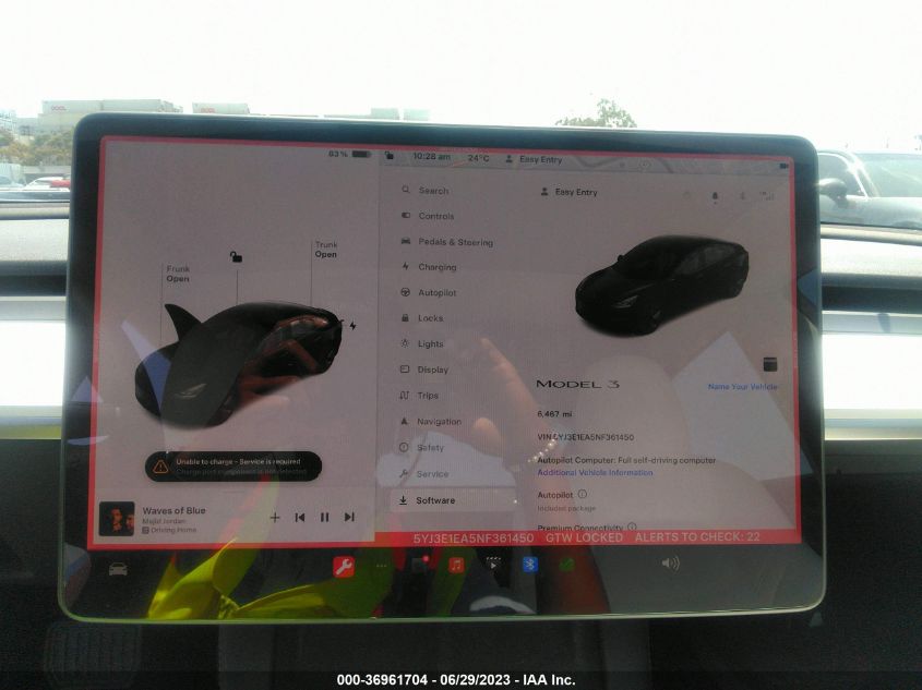 2022 TESLA MODEL 3 - 5YJ3E1EA5NF361450
