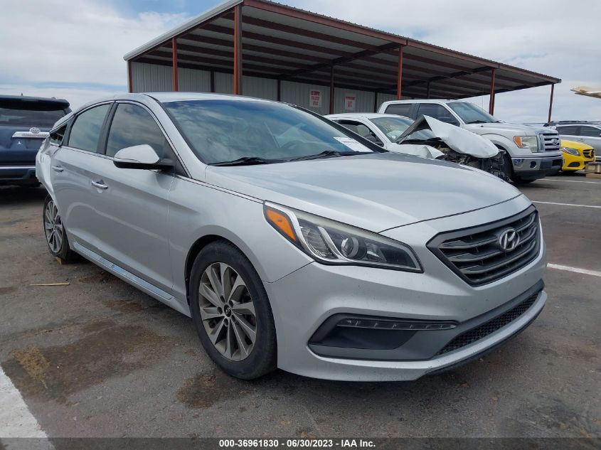 2015 HYUNDAI SONATA 2.4L SPORT - 5NPE34AF0FH103339