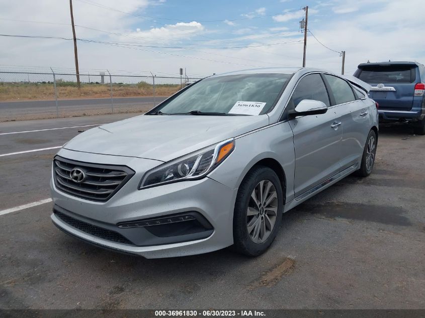 2015 HYUNDAI SONATA 2.4L SPORT - 5NPE34AF0FH103339