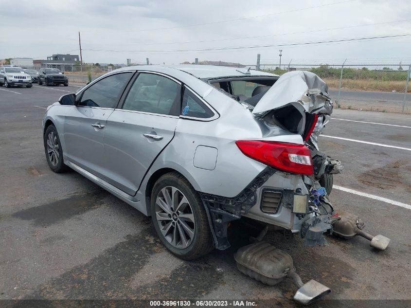 2015 HYUNDAI SONATA 2.4L SPORT - 5NPE34AF0FH103339