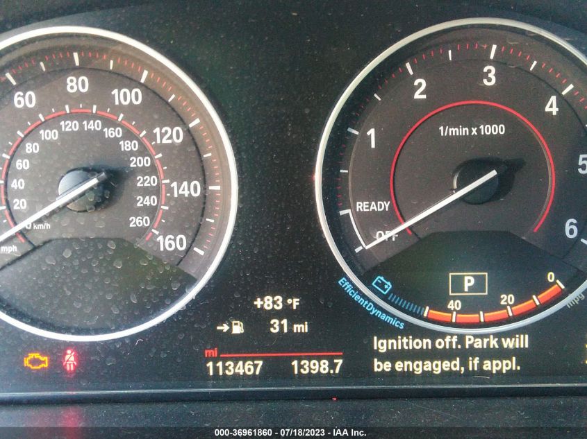 2016 BMW 3 SERIES 328D - WBA8E5C54GK388306