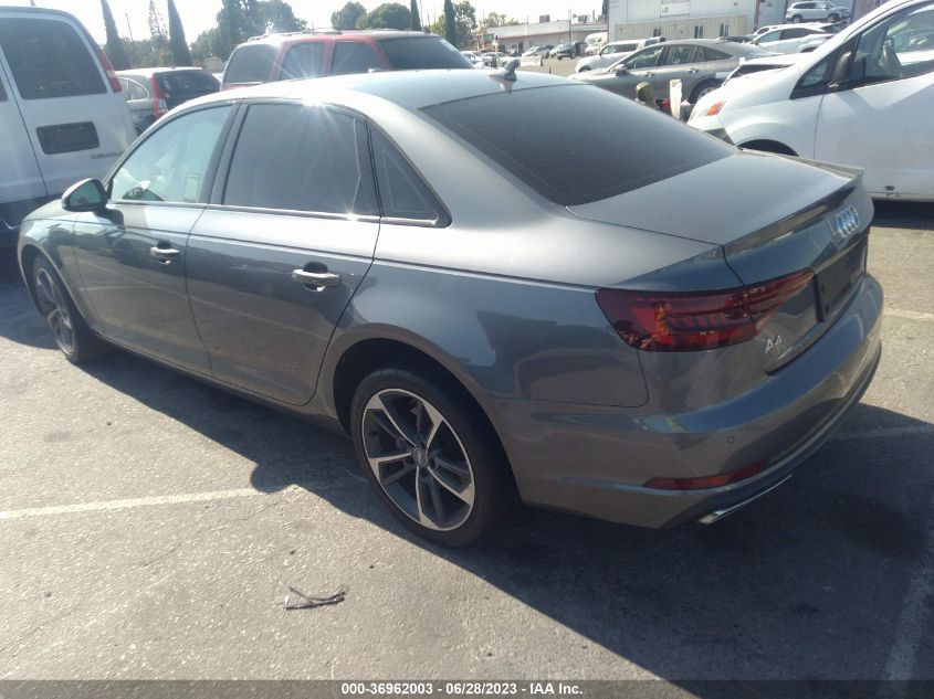 2019 AUDI A4 PREMIUM/TITANIUM PREMIUM - WAUGMAF44KN020516