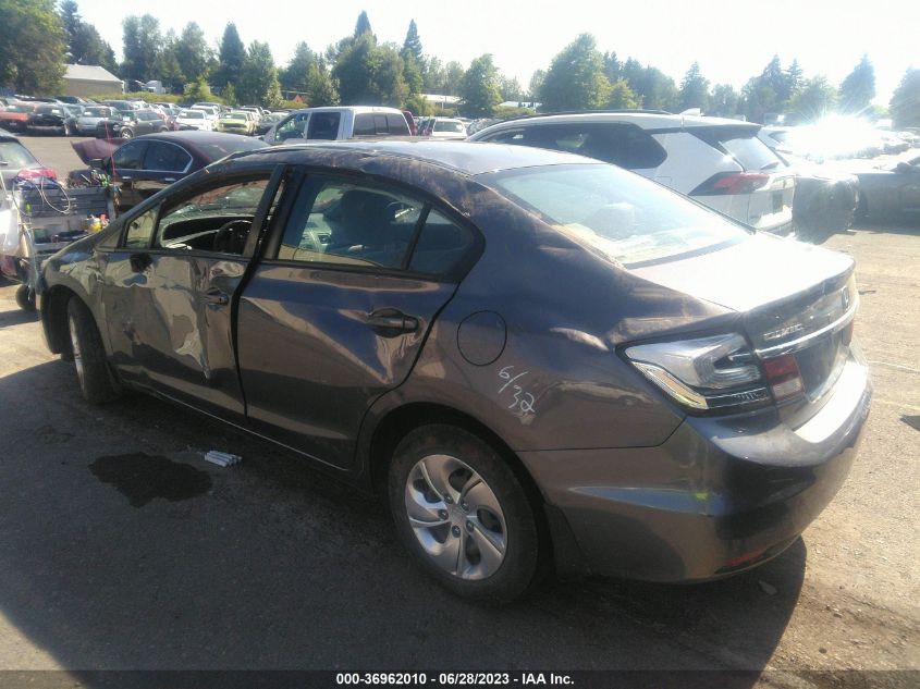 2015 HONDA CIVIC SEDAN LX - 19XFB2F59FE254762