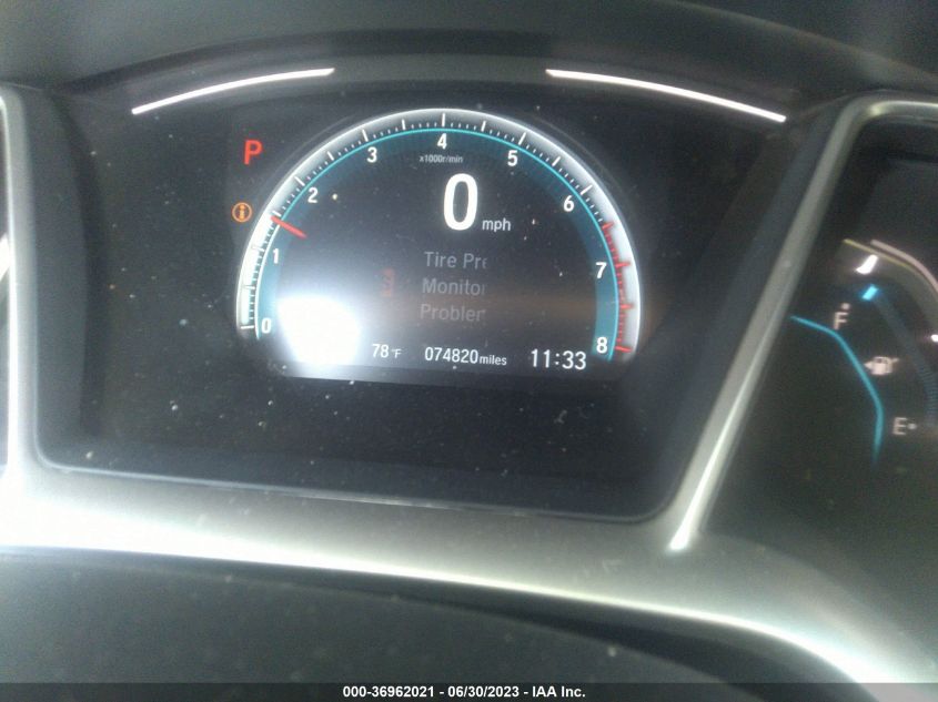 2017 HONDA CIVIC SEDAN EX-T - 19XFC1F39HE206302