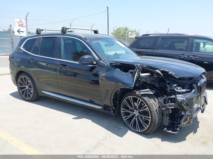 VIN 5UX43DP00N9M40212 2022 BMW X3 SDRIVE30I