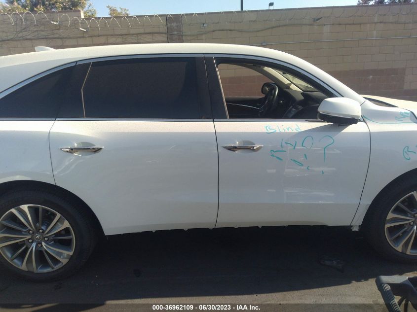 2017 ACURA MDX W/TECHNOLOGY PKG - 5FRYD3H58HB013812