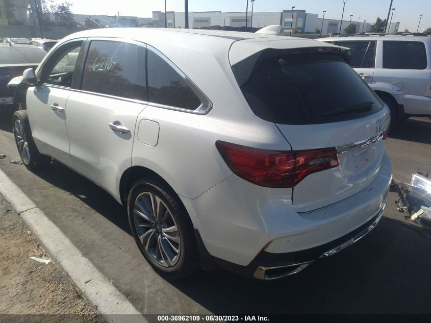 2017 ACURA MDX W/TECHNOLOGY PKG - 5FRYD3H58HB013812