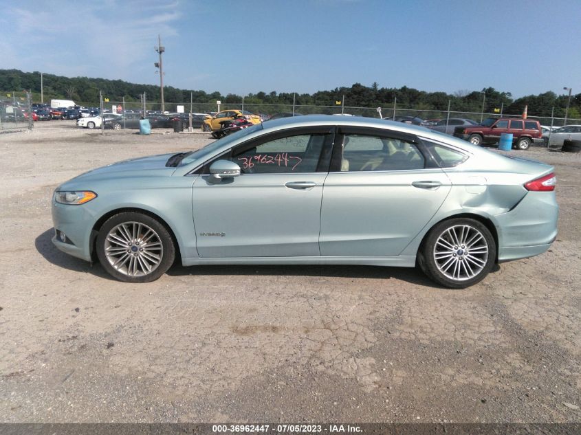 2014 FORD FUSION SE HYBRID - 3FA6P0LU2ER155392